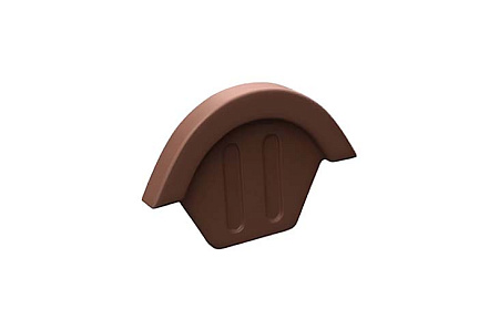 Коньковый торцевой элемент Braas (Браас) PRO, цвет коричневый