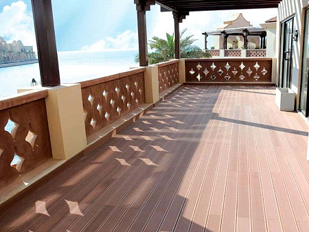 Террасная доска CM Decking Natur ДПК (пустотелая) 3000x135x25 мм, WENGE (венге)