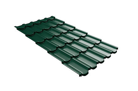 Волновой профиль Grand Line Kvinta plus 3D, 0,45 Drap, Zn 140, RAL 6005 зеленый мох