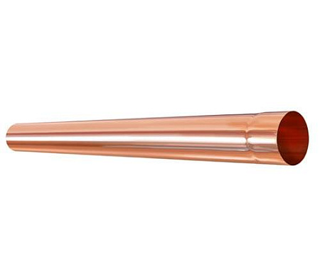Труба водосточная D100 Aquasystem, 1 м, медь