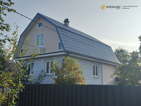 Монтаж металлочерепицы Grand Line в СНТ "Русский Дизель"