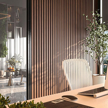 Стеновая панель CM Wall Dual, 4000x219x26 мм, macadamia (макадамия)