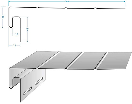 J-фаска Docke LUX, 3000 мм, миндаль