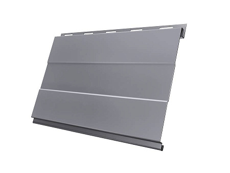 Металлический сайдинг Гранд Лайн / Grand Line профиль Вертикаль, PE 0.45, цвет Ral 7004 (сигнально-серый)