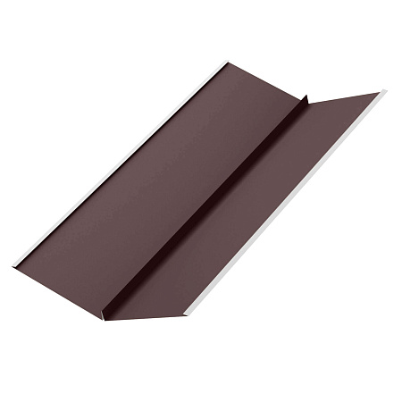 Ендова специальная Aquasystem AQUACLICK, Rooftop Бархат, 265х30х30х265, RAL 8017 коричневый