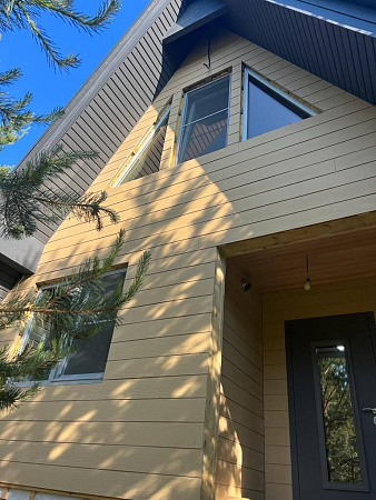 Фиброцементный сайдинг FCSPRO Вуд Клик, 3000x190x10 мм, F11 (Золотой песок)