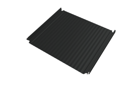 Кликфальц Double Pro Gofr Grand Line 0,45 Drap TX с пленкой на замках RAL 7016 антрацитово-серый