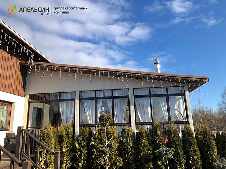 Монтаж водосточной системы Grand Line в д. Иннолово