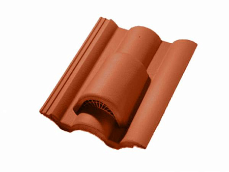 Вентиляционная черепица Braas (Браас), серия Таунус, цвет красный, 420х300 мм