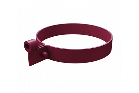 Хомут трубы Lite ПВХ Grand Line, RAL 3005 красное вино