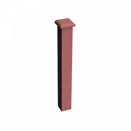 Завершающий столб GRINDERDECO, 120х120х1075 мм, мербау
