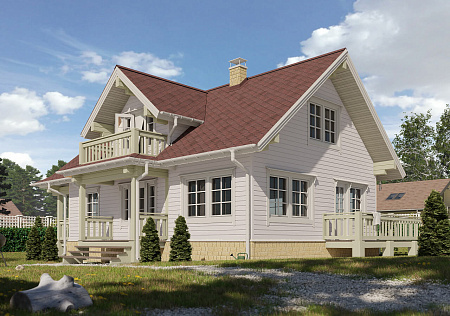 Сайдинг Docke Премиум D6S брус, 3.60*0.30 м, пломбир