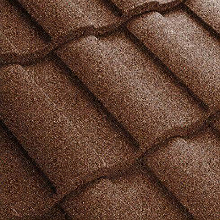 Композитная черепица Метротайл (Metrotile) серия MetroRoman, цвет бургундия, 1280х410 мм