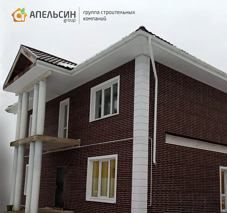 Монтаж фасада панелями Альта Профиль в д. Коваши