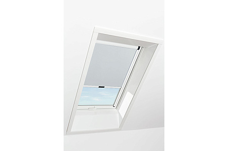 Штора рулонная затемняющая Roto ZRV M, 114x140, светлая серая