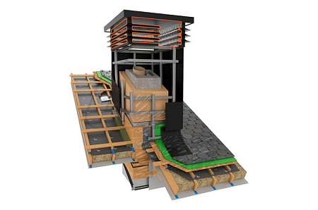 Москитная сетка 4For Pipe Норвегия Мозе, 640х640 мм, РЕ RAL 8017 коричневый
