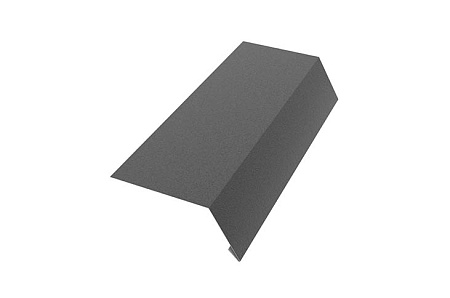 Карнизная планка Aquasystem Rooftop Бархат, длина 2 м, RAL 9005 черный