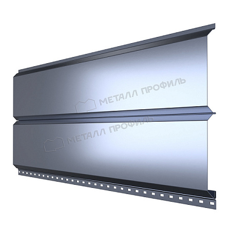 Металлический сайдинг Металл Профиль L брус, 0.5 PURMAN, galmei