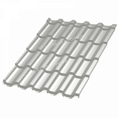 Металлочерепица Металл Профиль Трамонтана, NormanMP 0.5, серо-белый RAL9002