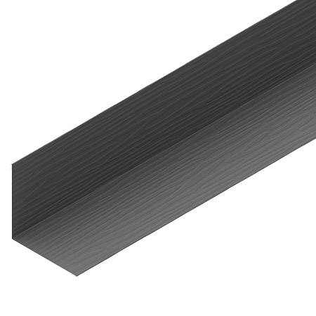 Планка угловая внутренняя 50х50 Aquasystem, Rooftop Бархат 0.5, 2.0 м, RAL 9005 черный
