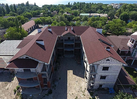 Гибкая черепица Docke Standard Сота, Красный, 3 м2/уп