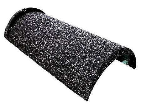 Конек Gerard полукруглый, 430х205 мм, dark silver (481)