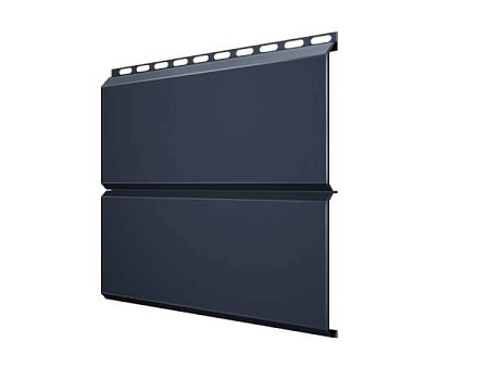 Металлический сайдинг Гранд Лайн / Grand Line профиль ЭкоБрус, PurPro Matt 0.5, цвет Ral 7024 (мокрый асфальт)