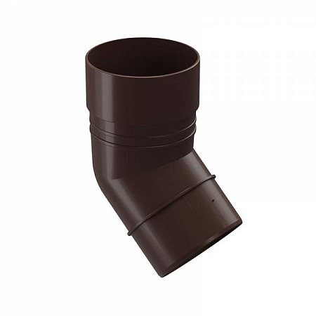 Колено 45° Docke Standard, RAL 8019 темно-коричневый