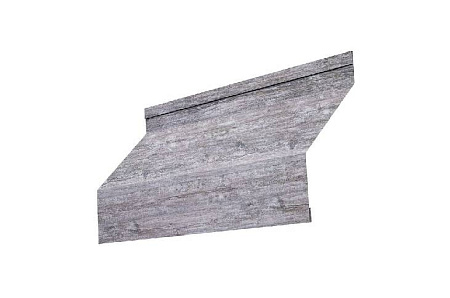 Ламель жалюзи Grand Line Milan, 0,45 Print Premium, гофрированная Silver Wood