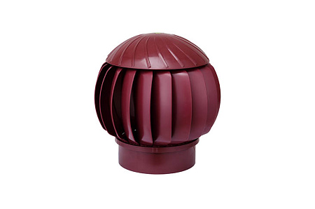 Ротационная вентиляционная турбина GERVENT D160 мм, RAL 3005 малиновый