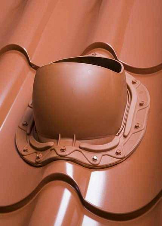 Проходной элемент MUOTOKATE Vilpe (Вилпе) для м/ч с черепичным профилем, коричневый