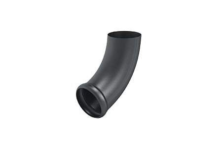 Отвод трубы декорированный D90 Aquasystem PU Matt, RAL 7024 графит