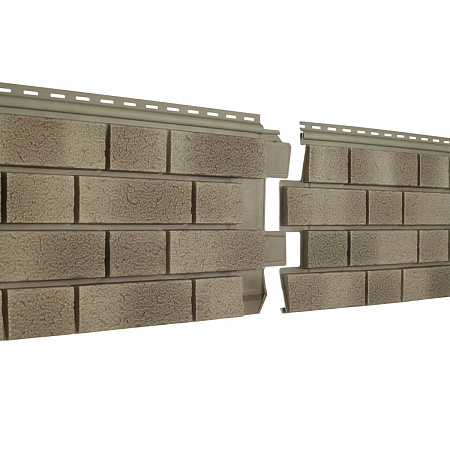 Фасадные панели Ю-Пласт Стоун Хаус S-Lock Клинкер Балтик, 1950х292 мм, пустыня