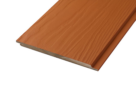 Фиброцементный сайдинг FCSPRO Вуд Клик, 3000x190x10 мм, F32 (Бурая земля)