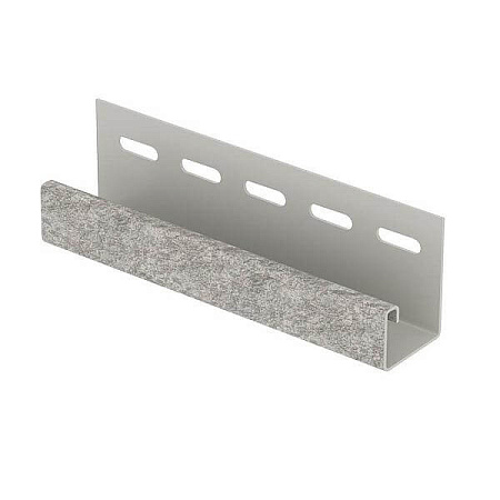 J-планка Ю-Пласт Сланец, 3050 мм, цвет светло-серый