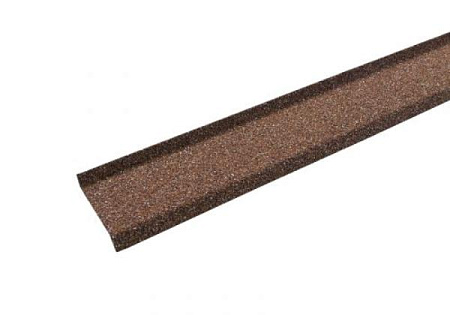 Цокольная планка металлическая (гранулят) Технониколь Hauberk, красный