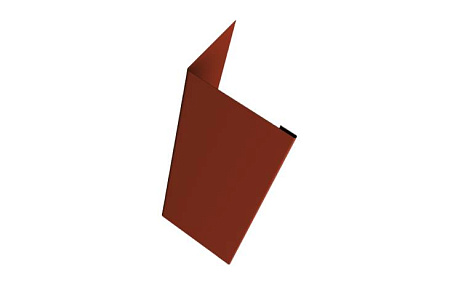 Нащельник 25х35 жалюзи (для калиток и ворот) Grand Line Milan,Tokyo, 0,5 GreenCoat Pural, 1.68 м, RR 29 красный (RAL 3009 оксидно-красный)