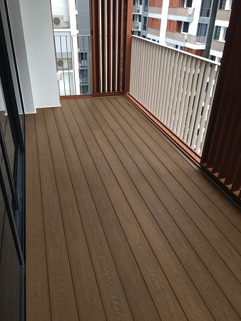 Террасная доска CM Decking Robust ДПК (пустотелая), 3000x140x25 мм, TEAK (тик)