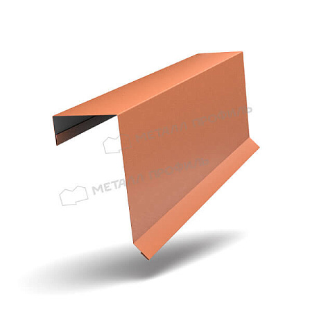 Планка торцевая кровельная FASTCLICK VikingMP E 0.5, 65х130х2000 RAL 8004 терракота