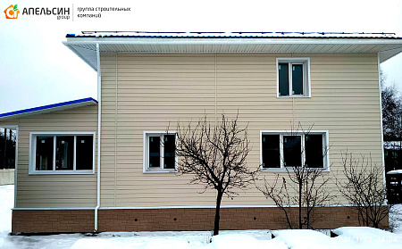 Монтаж фасада панелями Docke в д. Мистолово