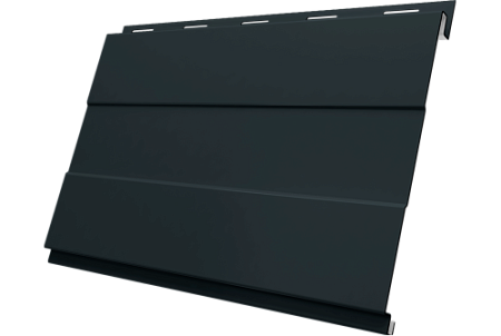 Металлический сайдинг Гранд Лайн / Grand Line профиль Вертикаль проф, PE 0.45 с пленкой RAL 7016 (антрацитово-серый)