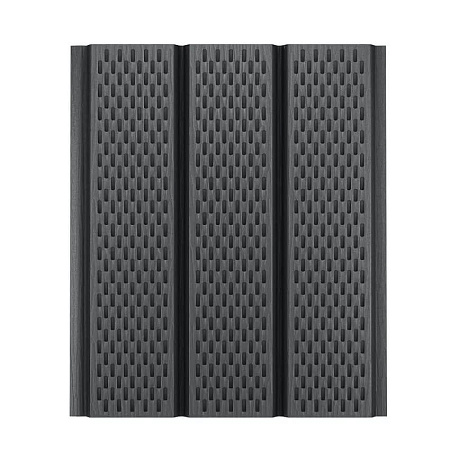 Софит с полной перфорацией AQUASYSTEM, 0.45 PE, Zn 275, 2400x325 мм, RAL 7024 графит