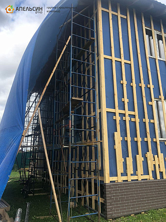 Монтаж фасада панелями Docke в д. Волковицы Монтаж фасада панелями Docke в д. Волковицы