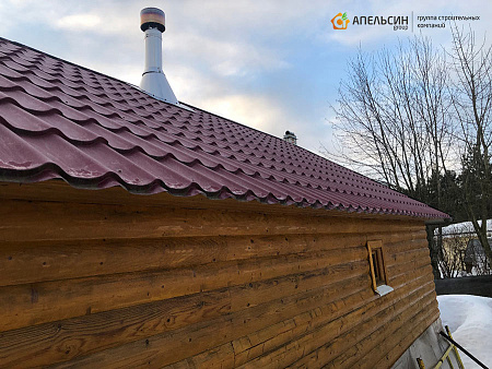 Монтаж кровли металлочерепицей Grand Line в д. Кузьмолово