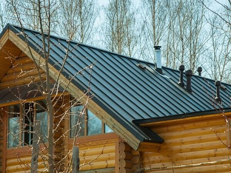 Кликфальц Гранд Лайн / Grand Line, PE-double, 0.45, цвет RAL 7016 (антрацитово-серый)