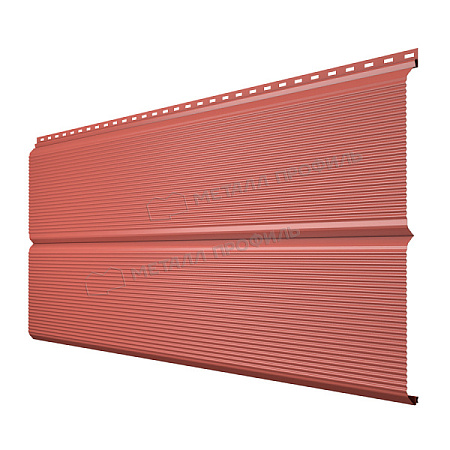 Металлический сайдинг Металл Профиль L брус XL Волна, 0.45 PE, RAL 3009 красная окись Металлический сайдинг Металл Профиль L брус XL Волна, 0.45 PE, RAL 3009 красная окись