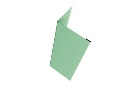 Нащельник 25х35 жалюзи (для калиток и ворот) Grand Line Milan,Tokyo, 0,45 PE, 1.68 м, RAL 6019 бело-зеленый