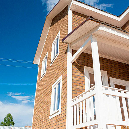 Фасадная плитка 1000х250 мм (2 кв.м/уп.) Технониколь Hauberk Кирпич, песчаный Фасадная плитка 1000х250 мм (2 кв.м/уп.) Технониколь Hauberk Кирпич, песчаный