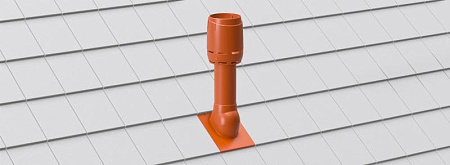 Комплект вентиляции помещений Braas (Браас) для плоской черепицы, цвет красный