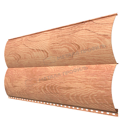 Металлический сайдинг Металл Профиль Woodstock Гладкий, 0.5 ECOSTEEL, кедр